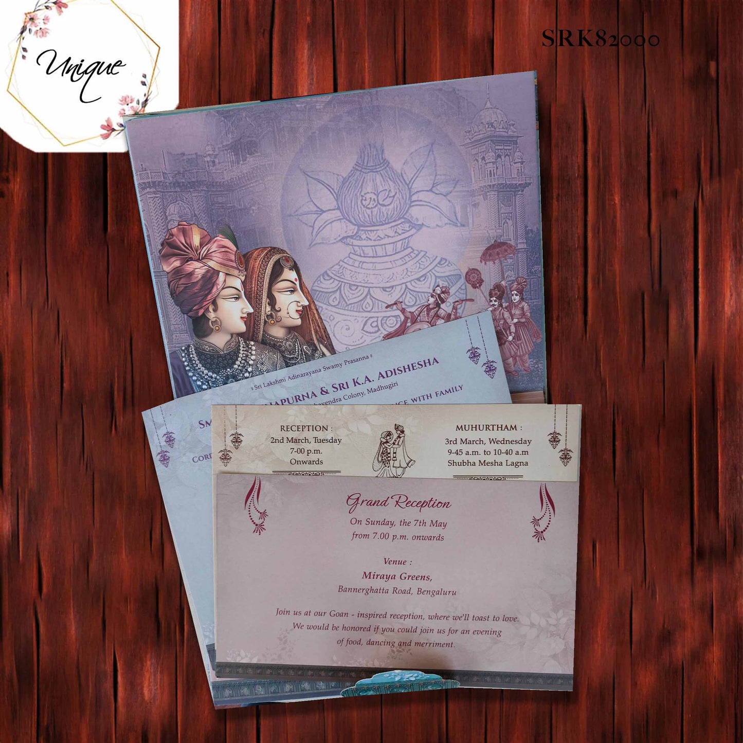 Elephant Theme Wedding Premium Invitation