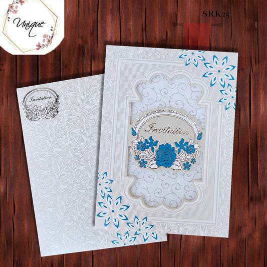 Designer Cut Invitation With Cotton Lining