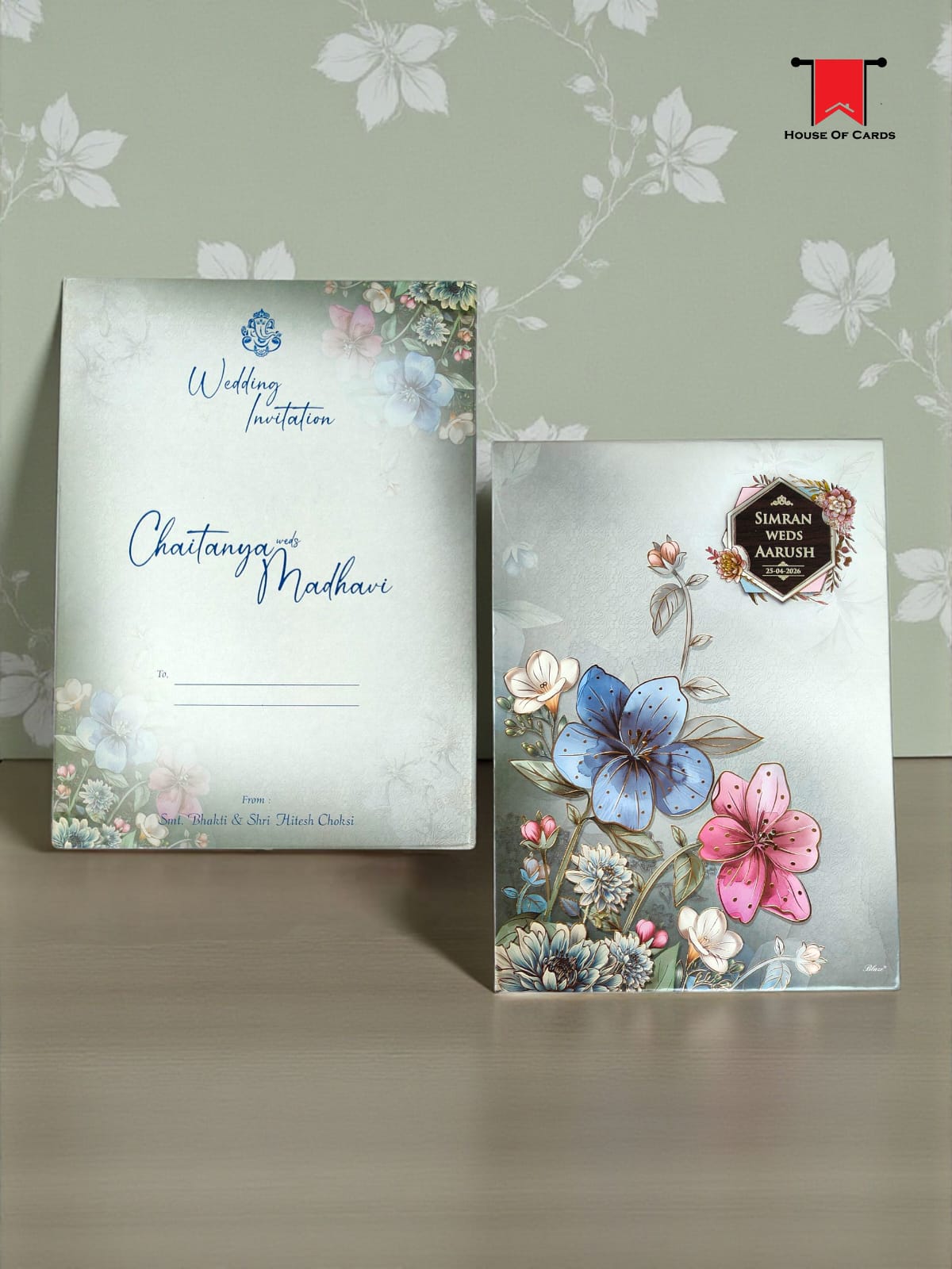 Premium Floral Padding card