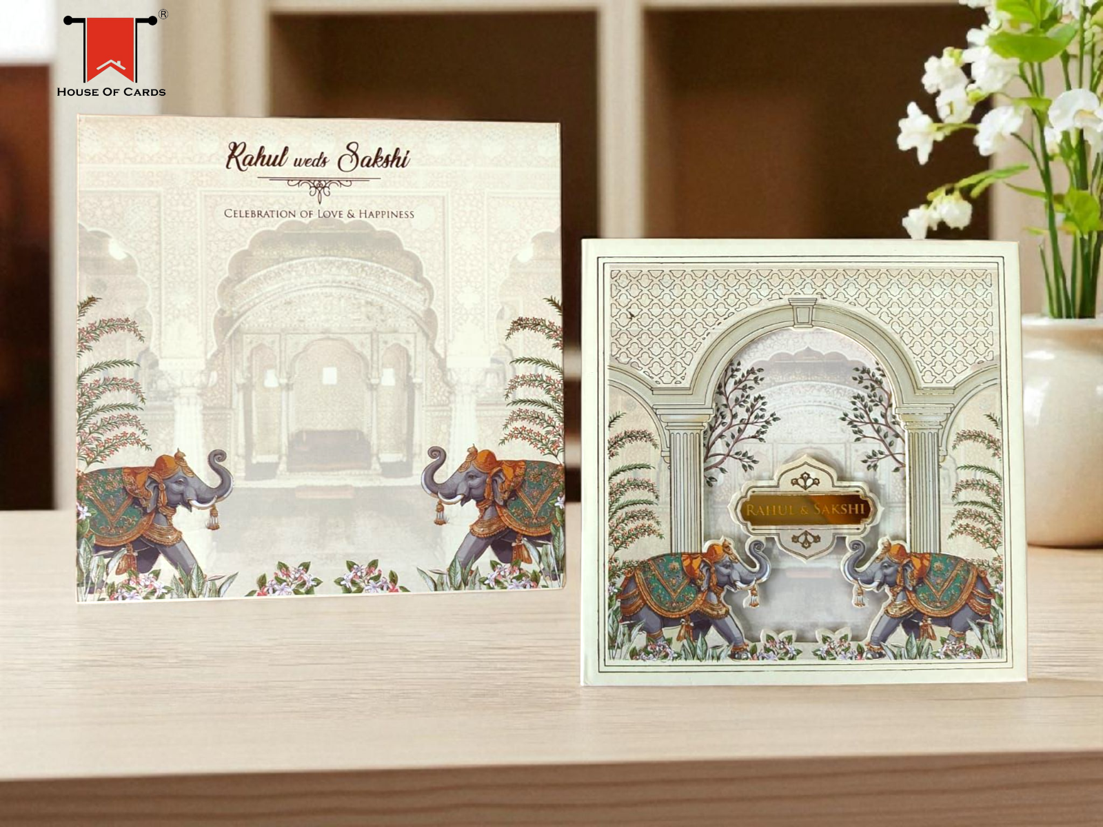 Royal Elephant Padded Invitation