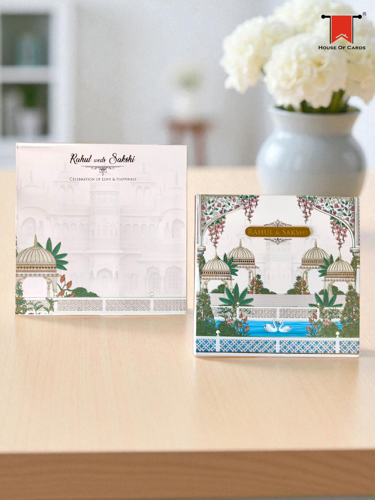 Ivory Palace theme Wedding Invitation