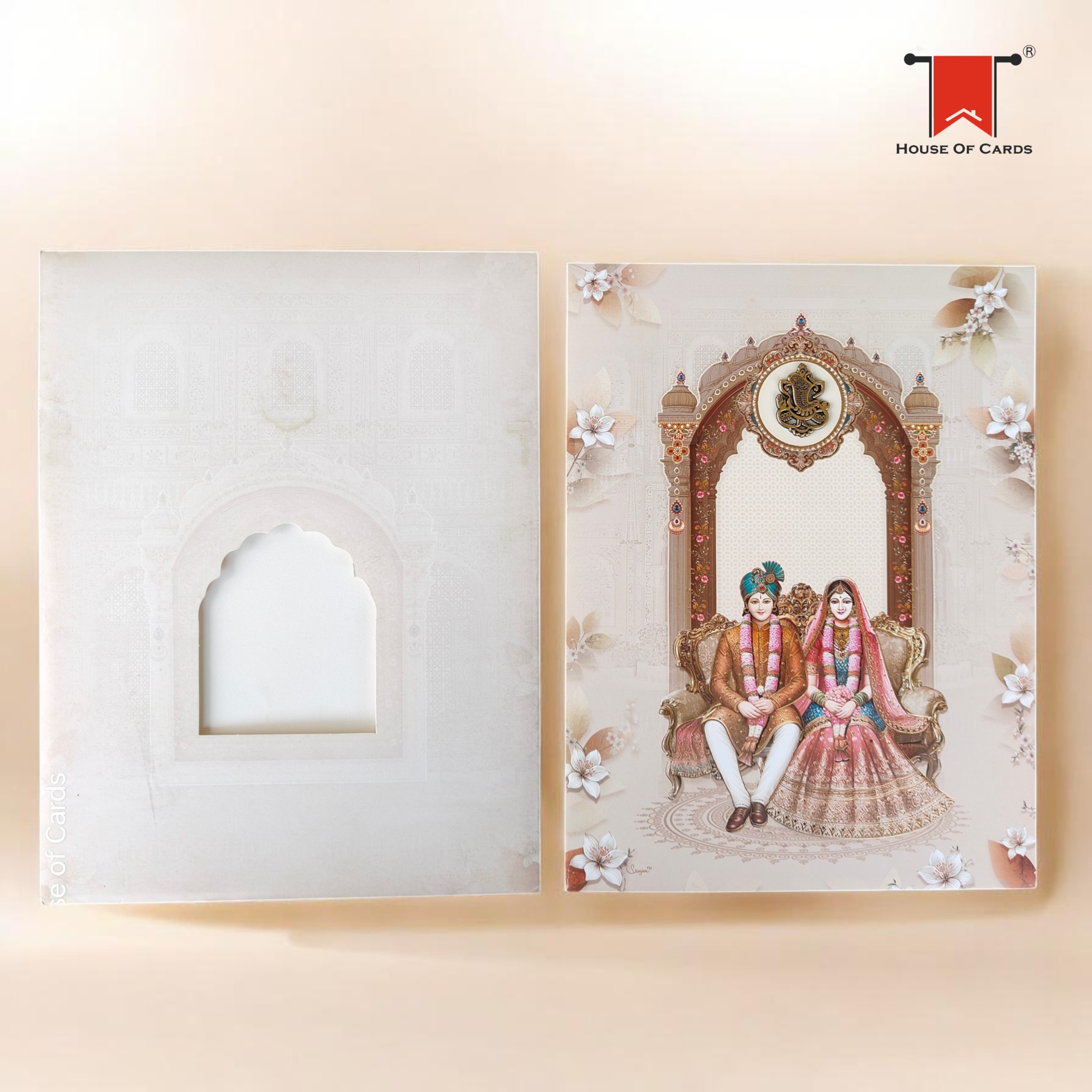 Jumbo Fancy Raja Rani Wedding Card