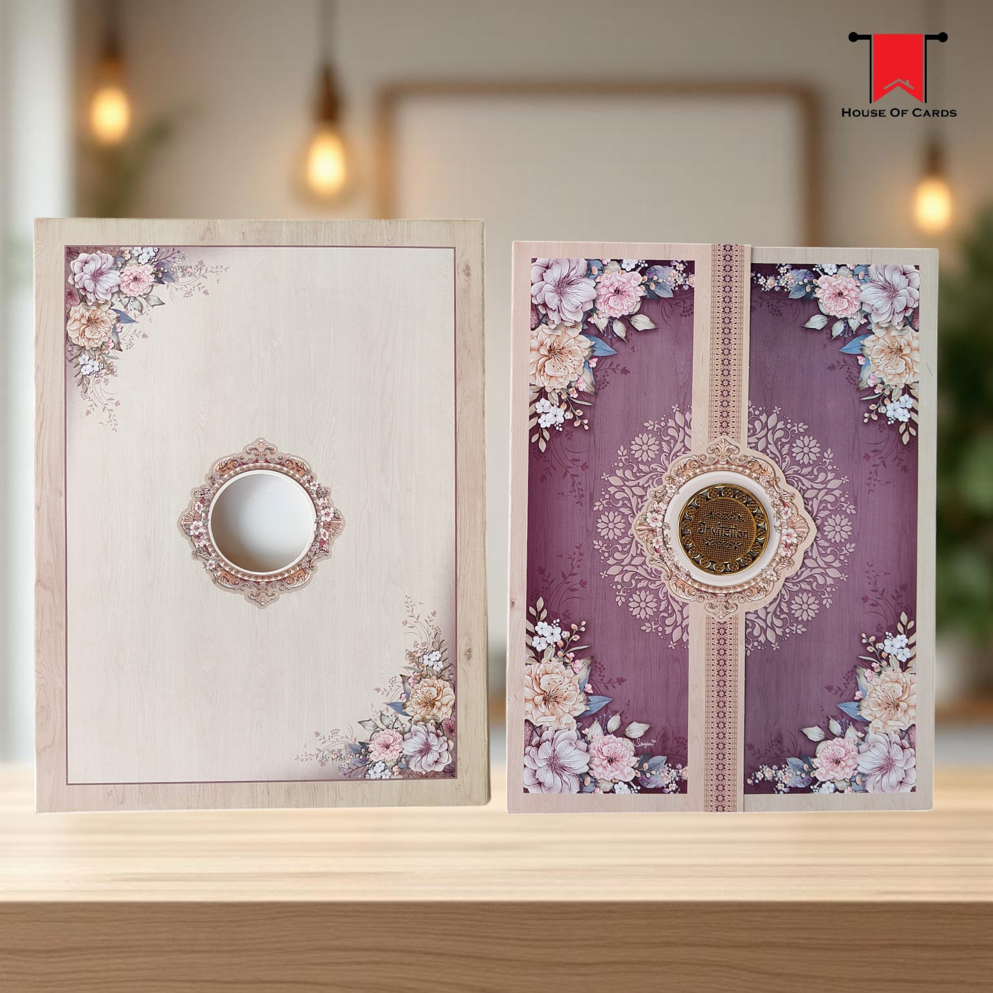 Pink Pastel Box Invitation card