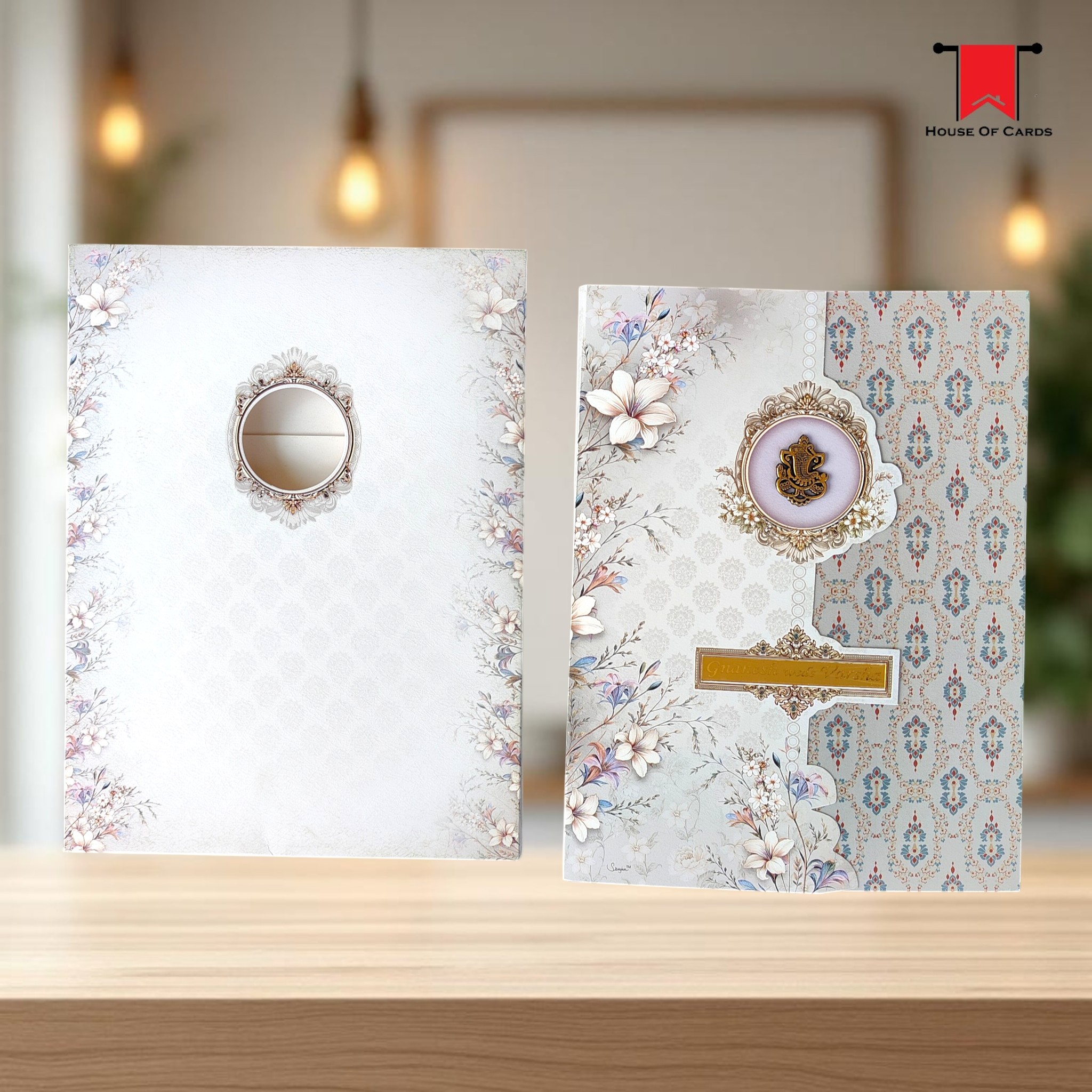 Door Style Floral with Acrylic Name Plate card