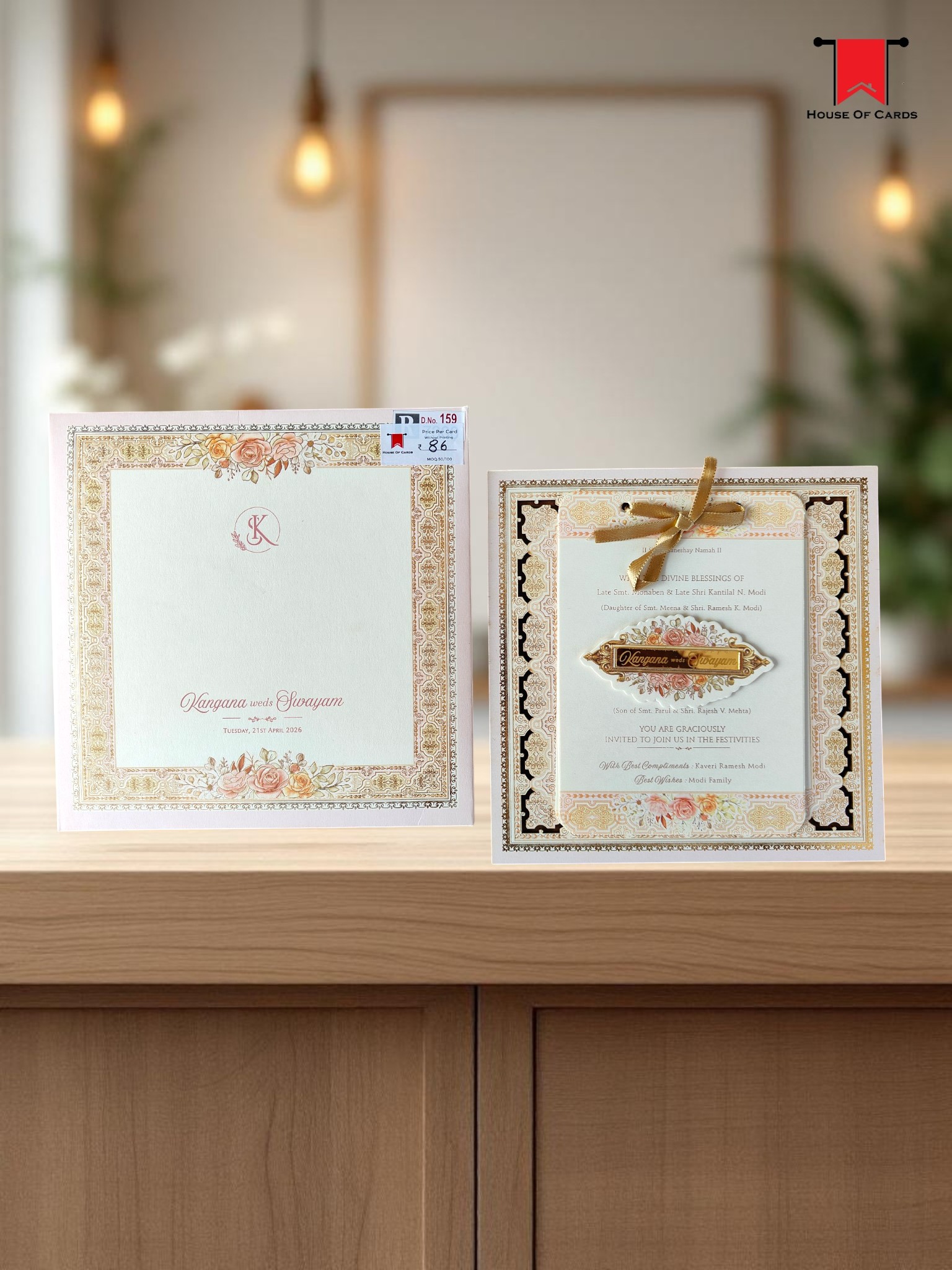 Pastel Frame Invitation Card