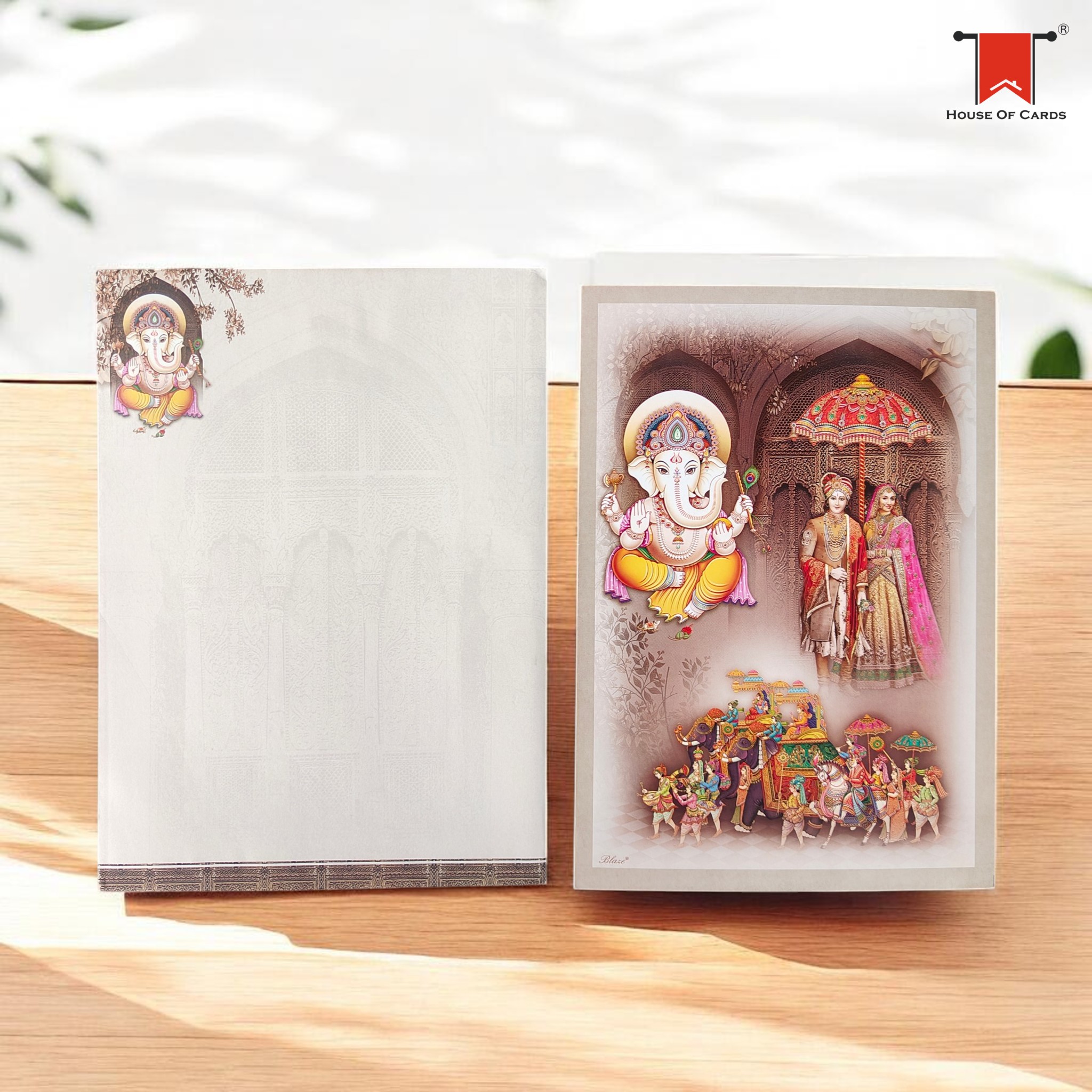 Raja Rani Style Wedding Invitation