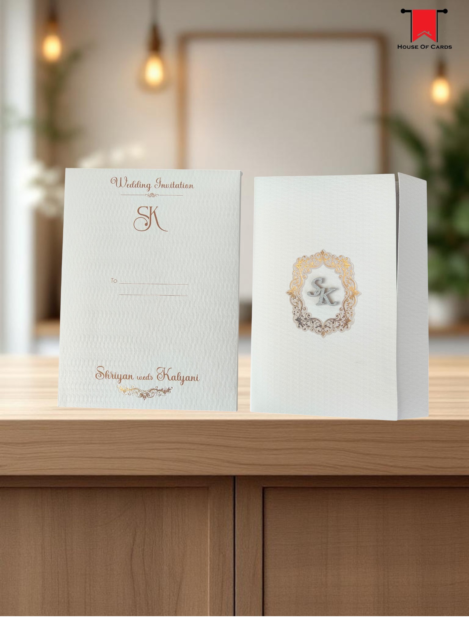 Greyish Multi Inserts Card with Pouch