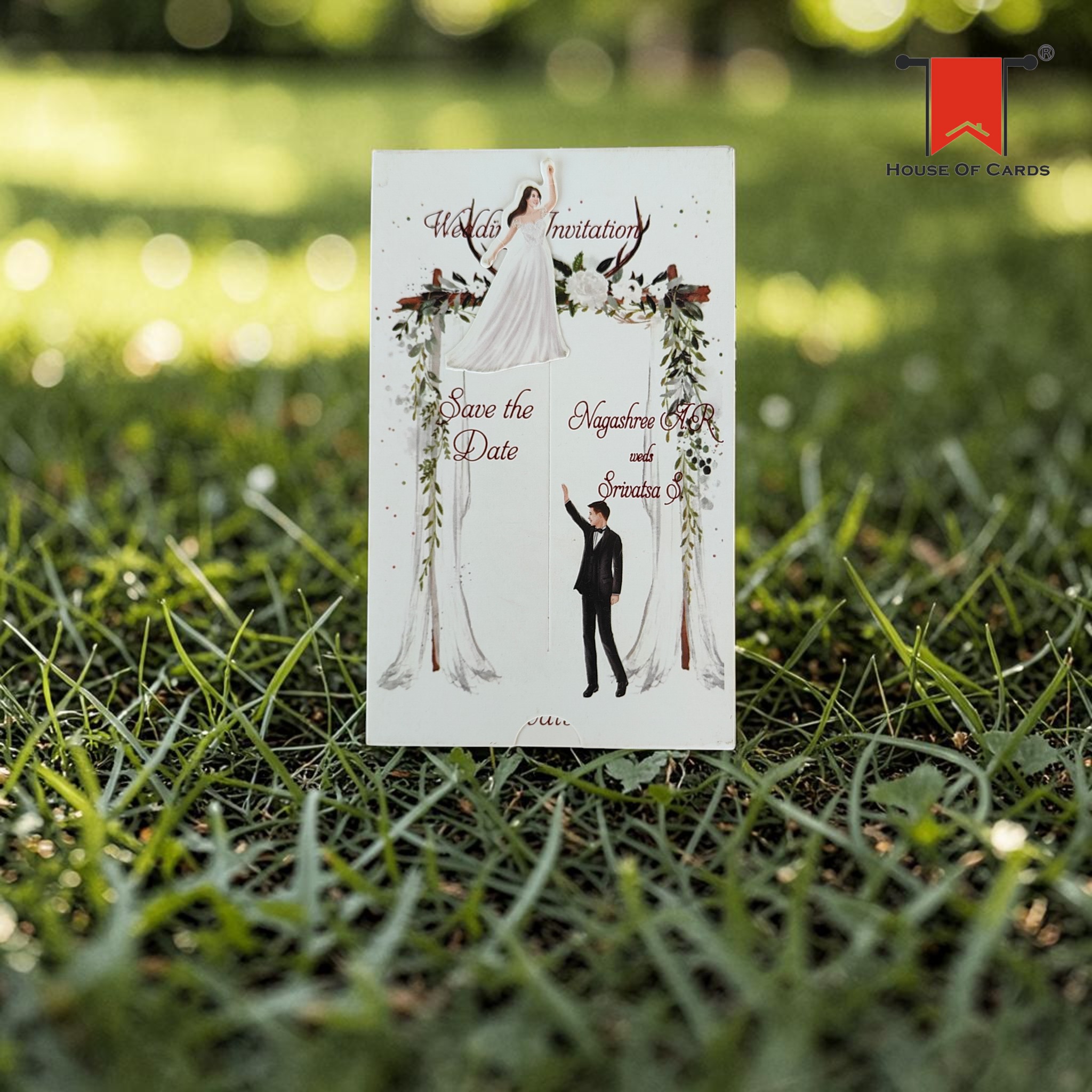Elegant Slider Christian Wedding card wedding invitation